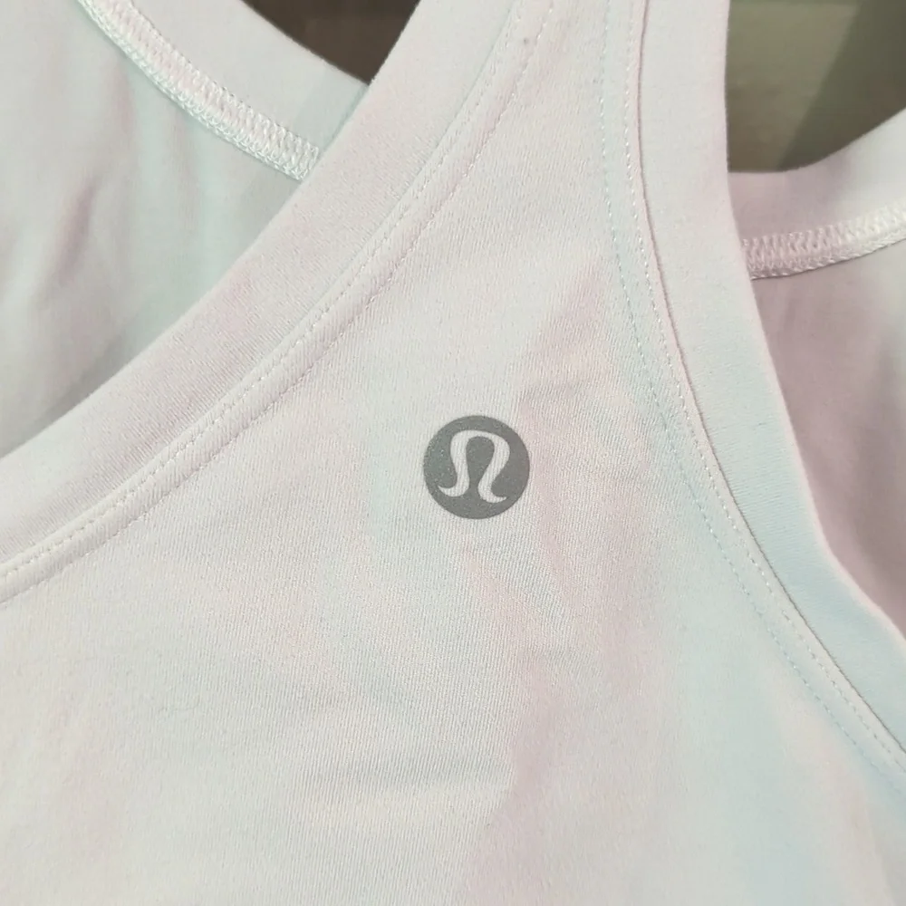 Lululemon White Racerback Tank - Picture 2 of 4